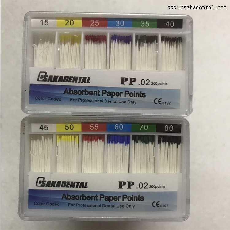 Dental Filling Material Dental 02 Taper Paper Points