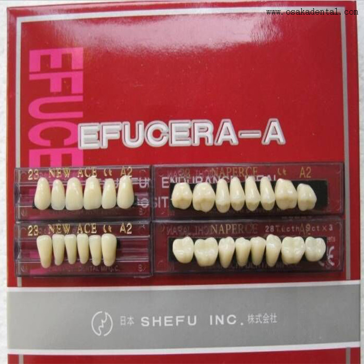Dental Resin Teeth with 6 Full Set in One Box
