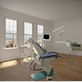 Dental Chair Unit with LED Light Instrument Tray