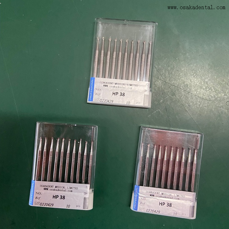 Dental Hp Carbide Burs HP38 10pcs/box Made in China