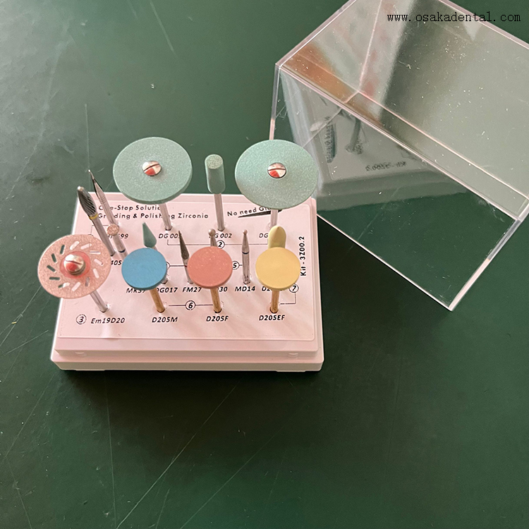 High Quality Grinding And Polishing Burs Kit for Zirconia 3A11