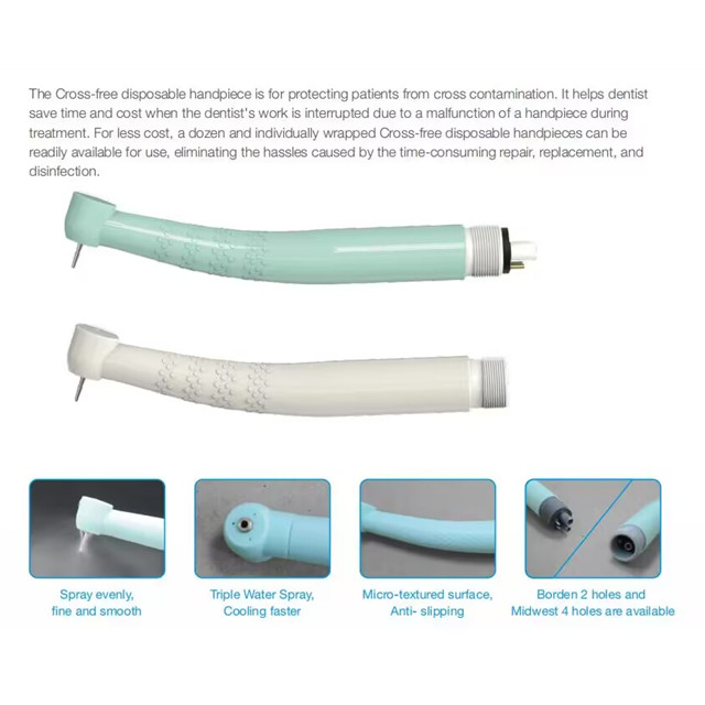 Disposable High Speed Dental Handpiece 2 Hole Or 4 Hole