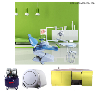 Dental chair with Air compressor and Autoclave