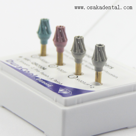 Dental Composite Diamond Polisher RA QR2104 Polishing System 4pcs Per Set