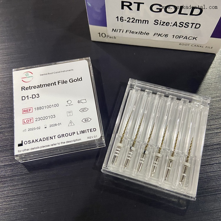 Dental Reciprocating Retreatment Niti Files OSA-V3- DGold