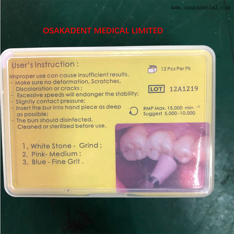 Dental White Stone And Polishing Bur Set 