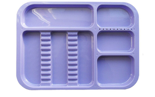High Temperature Resistant Disinfection 134℃ Dental Separate Instrument Tray Divided Setup Dental Kit Plastic Disposable Separating Dental Instrument Tray