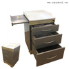 Stainless Steel Dental Cabinet with Marble Top And 5 Dawers