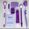 Dental Orthodontic Kit with Brush And Mirror in Nylon Mesh Bag