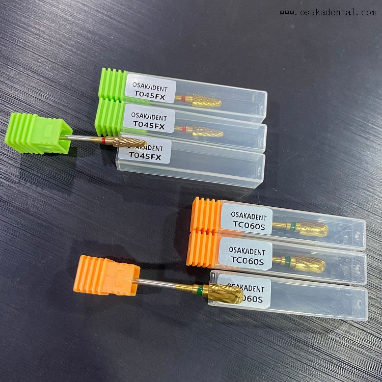 Dental HP CNC Carbide Burs with Titanium Layer OSA-E28A-G