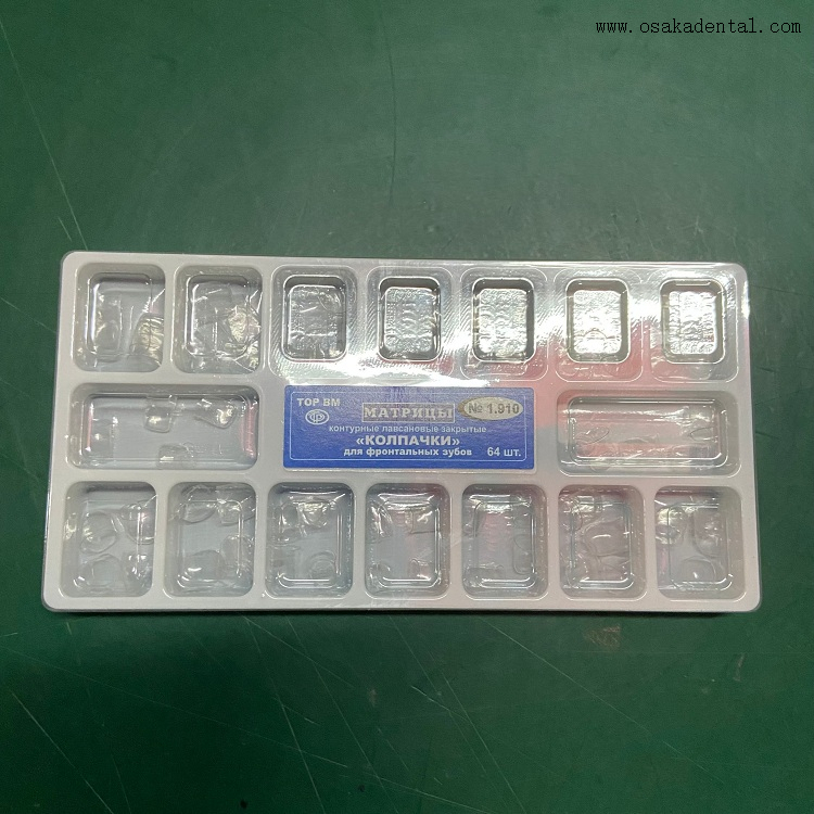 Dental Transparent Temporary Crown 64pcs