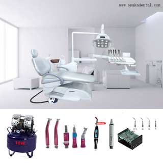 Dental chair with nice LED lamp and dental handpiece