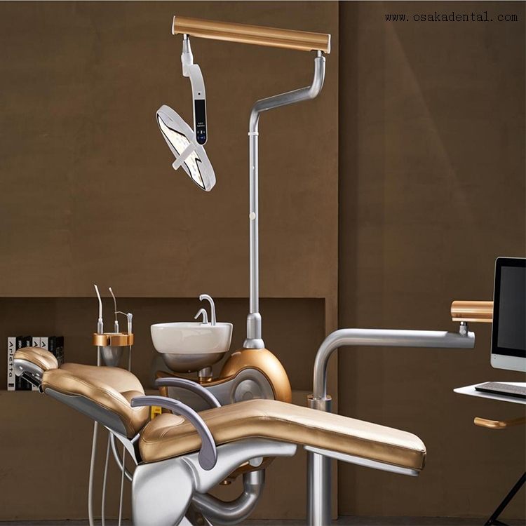 Flaunt Eye-catching Gold And Silver Dental Chair Unit