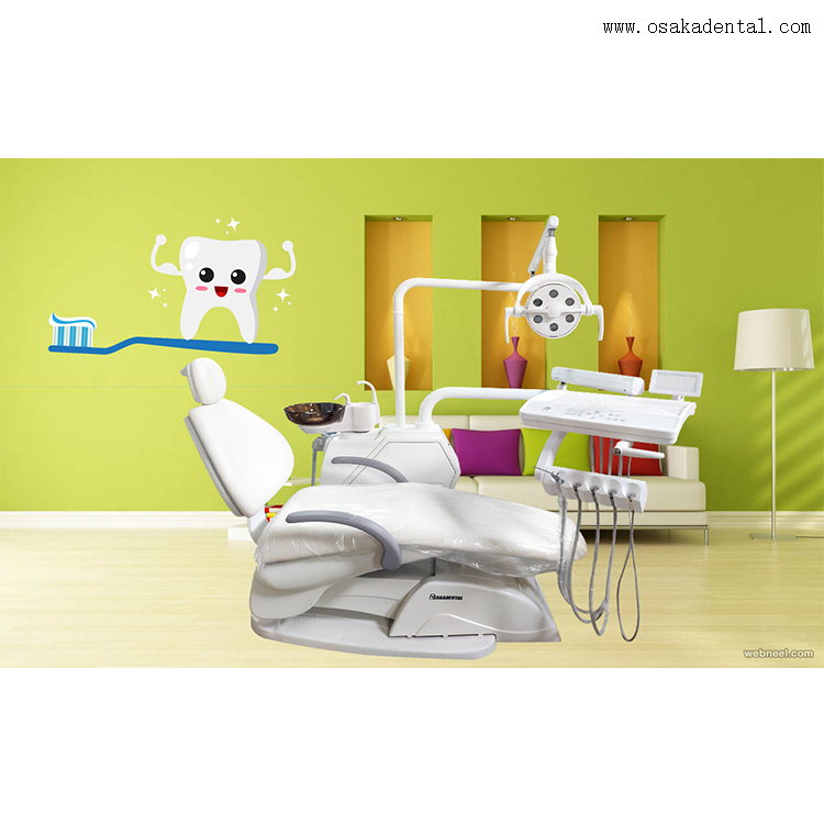 White color Dental chair with strong quality base