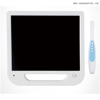 17 inch white monitor +Intraoral Camera with VGA+VIDEO+USB +simple metal monitor holder set