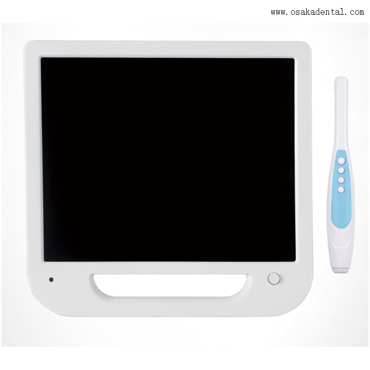 17 inch white monitor +Intraoral Camera with VGA+VIDEO+USB +simple metal monitor holder set