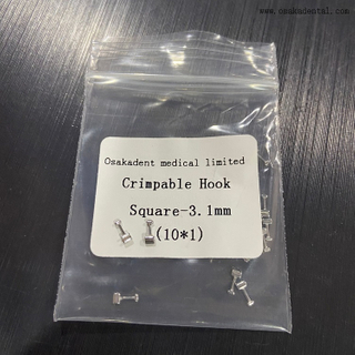 Dental Orthodontic Crimpable Hook Square - 3.1mm