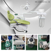 Soft leather dental chair with big x ray viewer/High class dental chair 