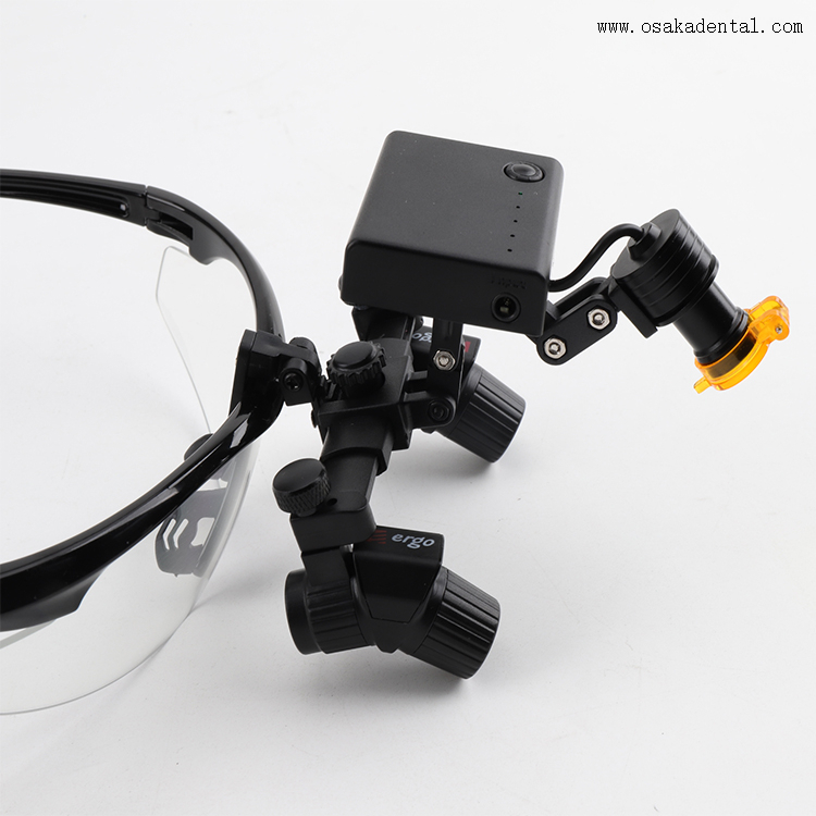 Dental Loupes Dental Corner Magnifying Lens Light Set