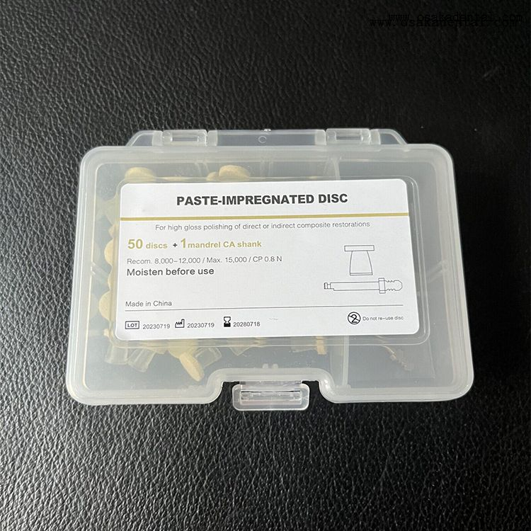 Dental Paste-impregnated Disc for High Gloss Polishing
