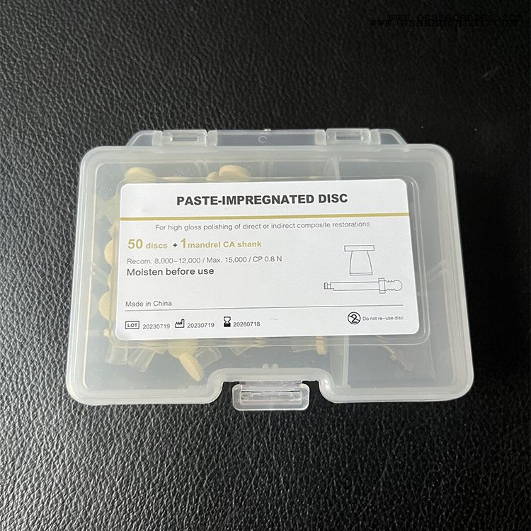 Dental Paste-impregnated Disc for High Gloss Polishing