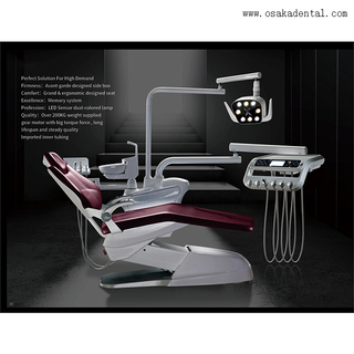 Comfortable Leather Dental Chair Lamp for dental clinic with dental impression alginate material
