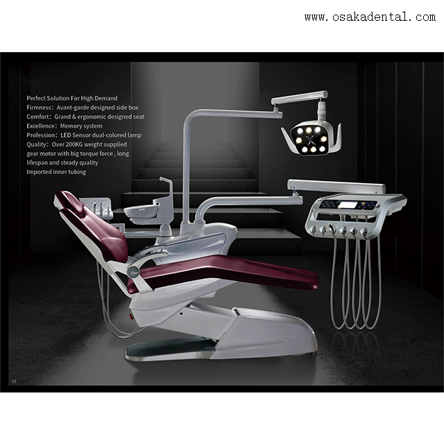 Comfortable Leather Dental Chair Lamp for dental clinic with dental impression alginate material