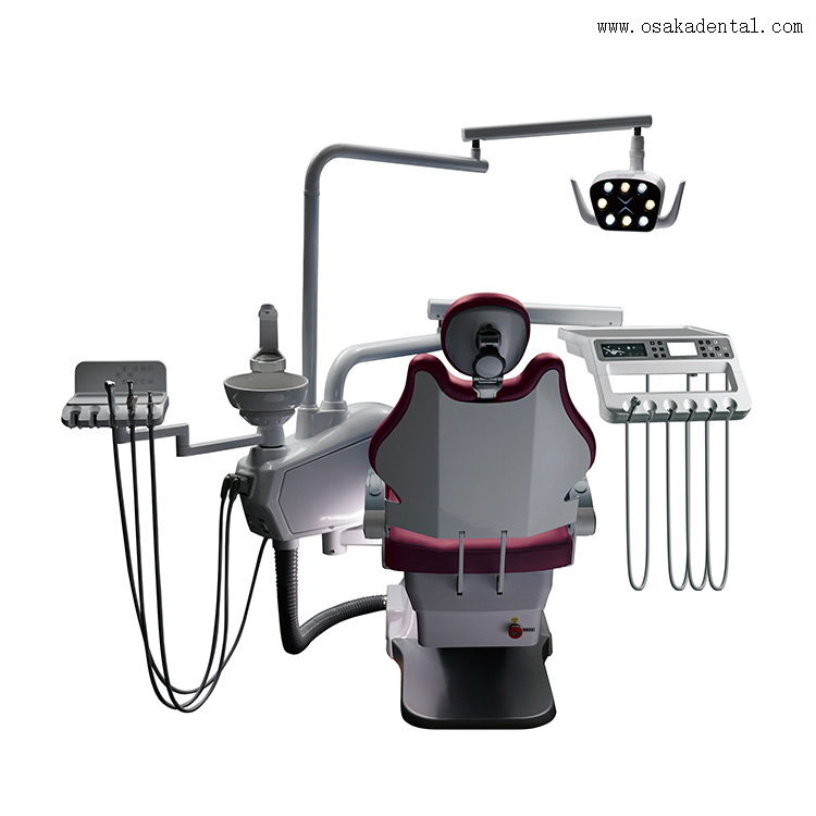 Dental Chair Unit with LED Sensor Dual-colored Lamp