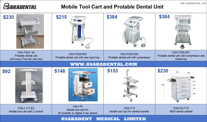 Mobile Tool Cart and Protable Dental Unit for Dental or Pet