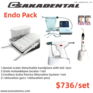 Dental Scaler Endo Motor with Apex Locator And Cordless Gutta Percha Obturation System Endo Pack