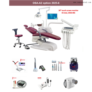 Luxury soft and big seat Dental Unit for Clinic use Dental Chair with full option for dental clinic use OSA-A2