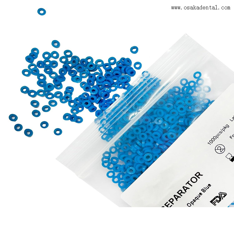 Orthodontics Elastic Tooth Separators Posterior Blue Large