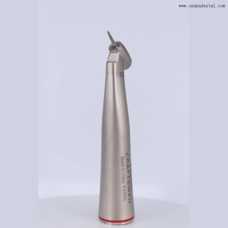 45 Degree High Speed Red Band Dental Handpiece with Light