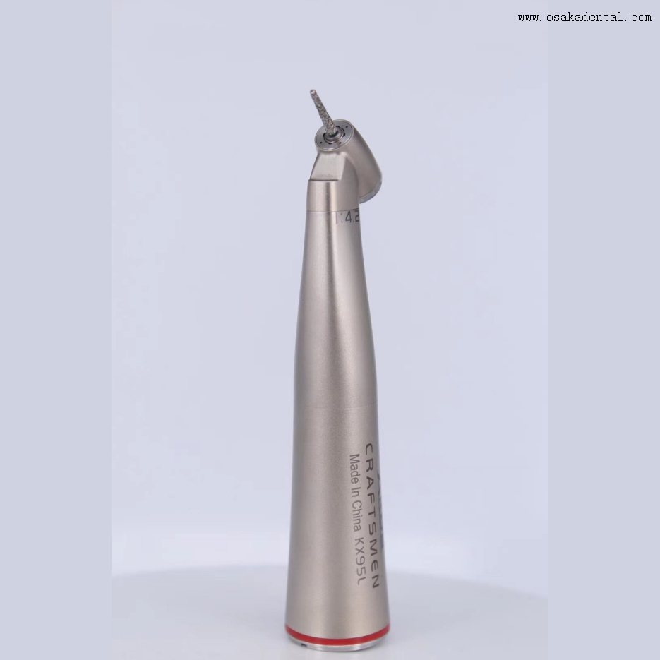 45 Degree High Speed Red Band Dental Handpiece with Light