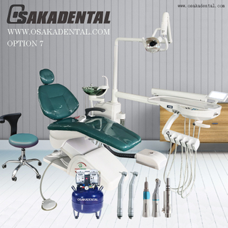 Microfiber Leather Dental Unit Set with Air Compressor Option 7