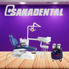 Economic dental chair with air compressor
