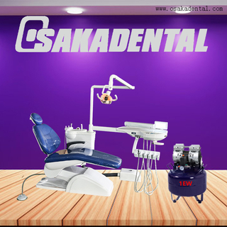 Economic dental chair with air compressor