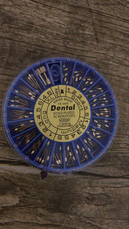 Dental Implant Golden Plated Screw Post