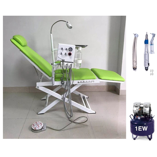 New Portable Dental Chair Unit with Led Lamp and Compressor