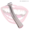 LED Increasing Surgery Electric Micro Motor 1:5 Contra Angle Handpiece Red ring high speed 