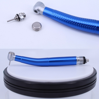 Anti-retraction Blue Color Push Button High Speed Dental Handpiece