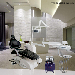 Black color Dental Chair with Air Compressor