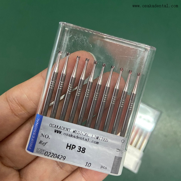 Dental Hp Carbide Burs HP38 10pcs/box Made in China