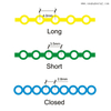 Dental Orthodontic Elastic Power Chain with Germany Material