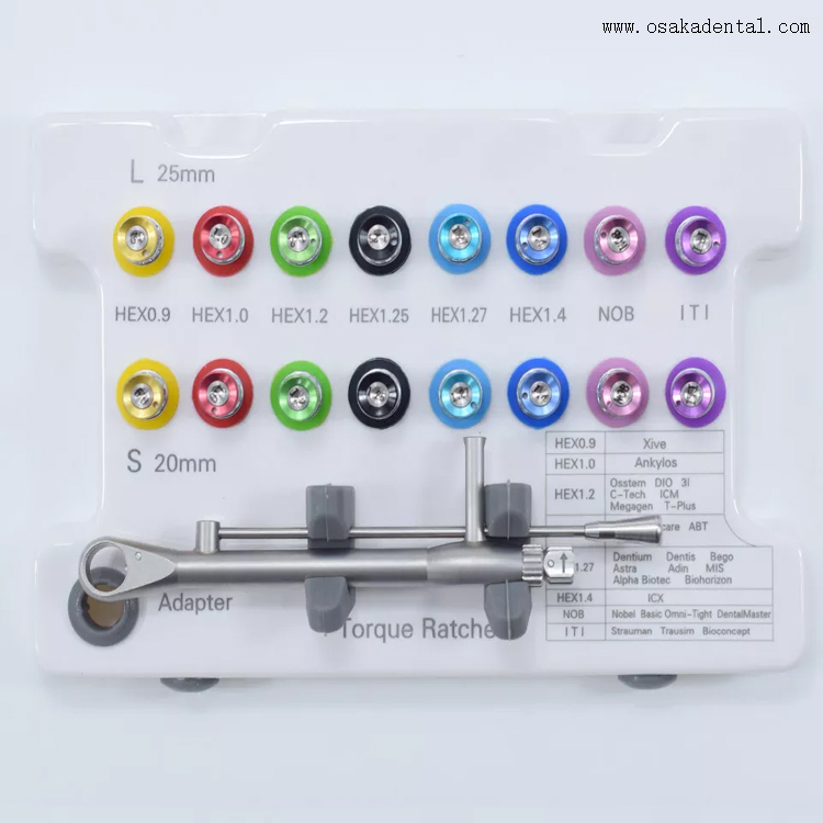 Dental implant motor tools kits dental implant restoration tools kits