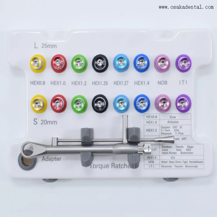 Dental implant motor tools kits dental implant restoration tools kits