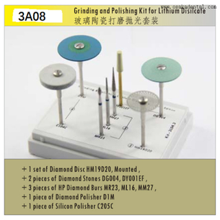 Dental Grinding And Polishing Kit for Lithium Disilcate