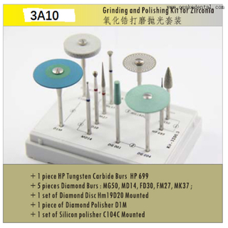 Dental Zirconia Grinding And Polishing Kit