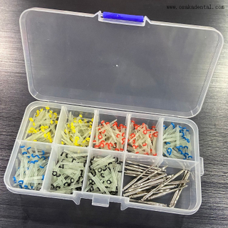 Dental Fiber Post difference color Straight fiber Post in Square box
