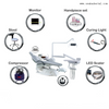 New Dental Chair with LED Light with Air Compressor OSA-1-2022